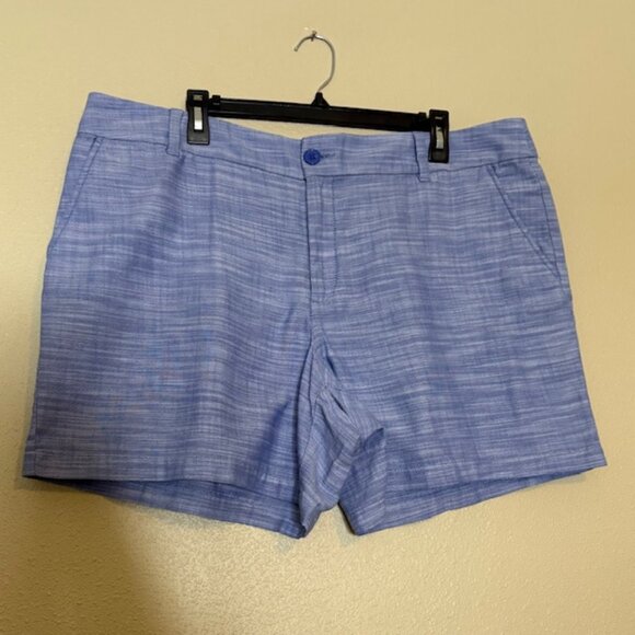 Loft Pants - LOFT Outlet  - Blue Heather The Monroe 6" Shorts